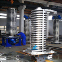 Machine de levage verticale industrielle, élévateur à vis vertical pour le carbonate de calcium