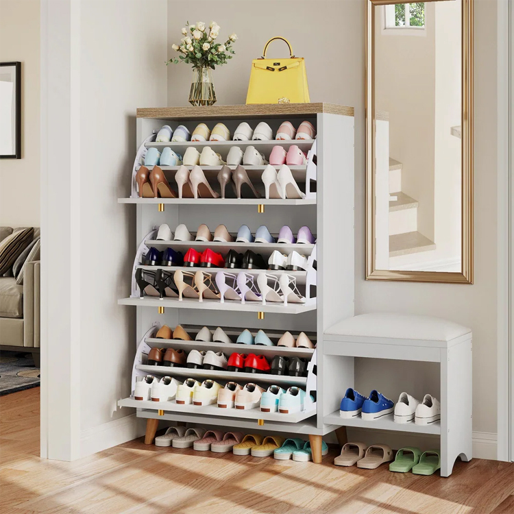 Large Storage 3 Tier Flip Shoe