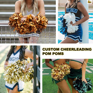 Pon Pon Personalizzati WIGYM per Cheerleading Scolastico, Gialli Ecologici in PE Multicolore - Product Image 2