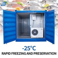 Conteneur frigorifique personnalisable avec compresseur -40°C ℃   Congélateur pour la vente en gros de fruits de mer et de viande