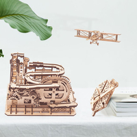 2025 mejores regalos de Navidad educativos niños mármol Run 3D Kits de construcción rompecabezas complejo mecánico artesanía de madera decoración juguete