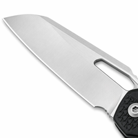 Couteau pliant en acier 440C avec manche en nylon, couteau de camping portable léger, fabrication artisanale OEM personnalisée en gros