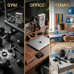 Set 6 en 1 con Caja de Regalo, Ejercitador de Dedos Ajustable, Kit de Entrenamiento para Gimnasio, Agarrador de Mano Personalizado OEM - Product Image 6