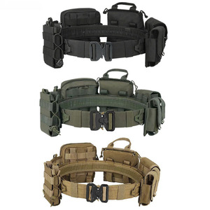 Cinturón Táctico de Servicio, Juego de Ocho Piezas, Ajustable, Multifuncional, Equipo de Patrulla para Exteriores, Negro, Caqui, Verde - Product Image 5