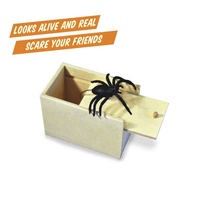 Sac Surprise en bois pour enfants, boîte à jouets, farce, araignée, Scorpion, souris