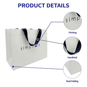 Bolsa de Papel Blanca Personalizada para Cuidado de la Piel con Logotipo, Empaque Premium para Crema Facial, Suero, Loción y Productos de Belleza - Product Image 3