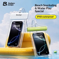 Sac de téléphone étanche à écran tactile pour la natation, la plongée, la plage, les sources chaudes