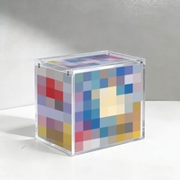 Boîte de présentation professionnelle en acrylique pour cartes, étui d'entraînement Elite, en acrylique transparent, portable, prix de gros