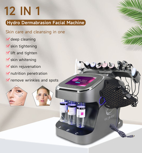 Appareil multifonctionnel 12 en 1 pour le soin du visage à jet d'oxygène avec blanchiment de la peau, anti-âge, nettoyage en profondeur, machine à oxygène à petites bulles - Product Image 2