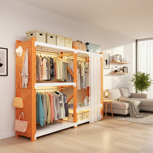 <span class=keywords><strong>Perchero</strong></span> de Almacenamiento Minimalista para el Hogar con Estructura de Acero, Multifuncional, Fácil de Montar, <span class=keywords><strong>Perchero</strong></span> de Pie para Ropa de Dormitorio - Product Image 1