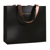 Bolsa de papel de regalo de cartón con logotipo personalizado, bolsas de papel de compras con mango