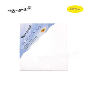 إطار قماش مطلي سادة 280جم/متر مربع مع 8 قطع خشبية مستلزمات فنية إكسسوارات للرسم الفني - Product Image 5