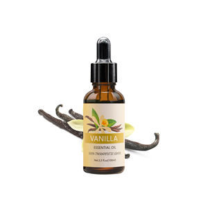 Venta al por mayor, precio a granel, aceite esencial de vainilla orgánico, aceite esencial de vainilla Natural puro 100%, velas para hacer pasteles con olor fresco - Product Image 1