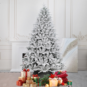 Snowy PE/PVC Flocking Artificial Christmas <b>Tree</b> (China)-Environmental Protection & Non-Toxic Customizable Sizes - Product Image 2