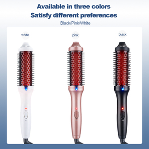 <span class=keywords><strong>Brosse</strong></span> thermique électrique <span class=keywords><strong>en</strong></span> céramique à chauffage rapide, couleur or rose, avec picots sans air - Product Image 5