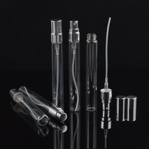 Vente en gros de flacons pulvérisateurs vides en verre transparent miniatures de 2 ml, 3 ml, 5 ml, 10 ml, rechargeables, pour échantillons de parfum, atomiseur - Product Image 5