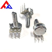 Fanrui RK166NV04 Series Single Gang 3-Pin 16mm Rotary Volume Control 10k-50k Linear Carbon Film Potentiometer 20% Tolerance
