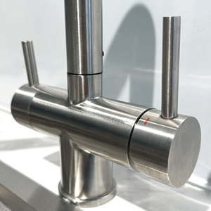Modern Design Classic Stainless Steel Dual Handle 3-Way Faucet Pure Water Kitchen Sink Mixer Tap Ceramic Valve Core - Product Image 3