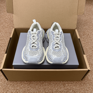 Zapatillas Deportivas de Plataforma con Malla Azul Claro, Transpirables, con Cordones, Suela Gruesa, Casuales, para Correr, para Hombre y Mujer, Estilo Balenciaga - Product Image 4