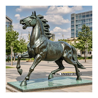 Art antique Sculpture significative Design Sculpture de cheval Tang en Bronze grandeur nature pour cadeau