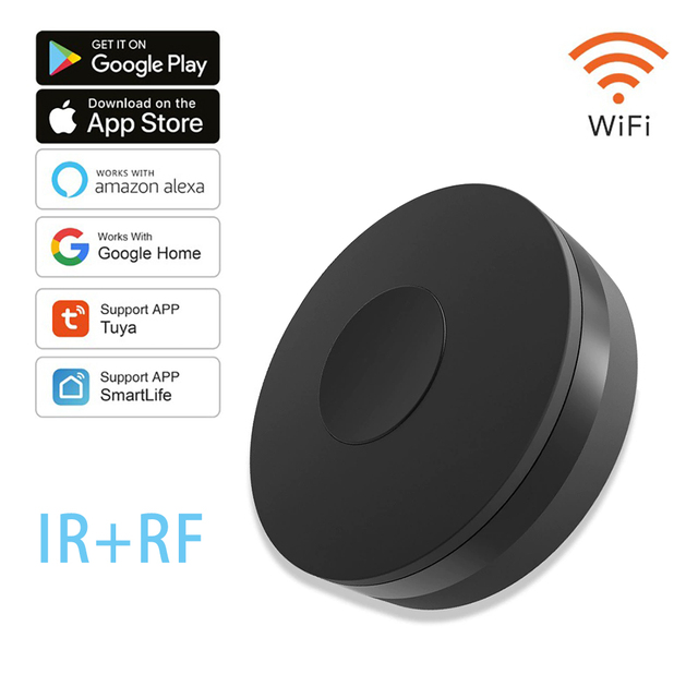 Tuya Smart WiFi for IR RF Remote Control Universal Hub Air Conditioner TV Support Alexa Google Home for Voice App Control