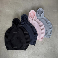 Ensemble de survêtements personnalisés de haute qualité pour hommes, comprenant un sweat-shirt à capuche zippé et un pantalon de survêtement ample, fabriqué par un designer
