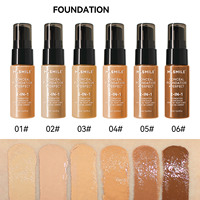 BB Cream Foundation Cair Tahan Lama Non-Komedogenik Pemutih Tahan Air Tekstur Halus Menyamarkan Noda Melembapkan