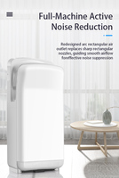 Sèche-mains électrique Modun à technologie sans balais et capteur, 2000W, garantie 1 an, moule exclusif pour hôtels, foyers et usage commercial