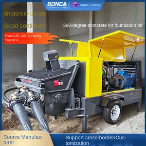 Machine de pulvérisation hydraulique humide pour le renforcement des tunnels, machine d'ancrage à pulvérisation simple et double tête pour la construction de fondations - Product Image 5