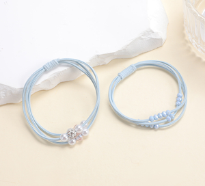 Elastico alto 3-in-1 accessori <span class=keywords><strong>per</strong></span> <span class=keywords><strong>capelli</strong></span> colore caramella semplici elastici <span class=keywords><strong>per</strong></span> le donne <span class=keywords><strong>per</strong></span> lo stile di festa - Product Image 2