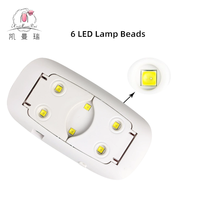Ventes Directes Usine Mini Lampe à Ongles UV LED 6W Portable avec Câble USB pour Séchage UV