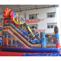 Château Gonflable Robot d'Escalade en Gros avec Toboggan - Prix Usine - Toboggan Gonflable Sec