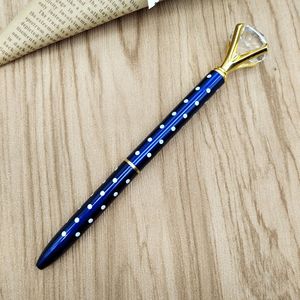 Stylo rotatif en métal avec diamant scintillant, multicolores, logo personnalisé, style cosmétique pour filles, stylo décoratif pour l'écriture - Product Image 5