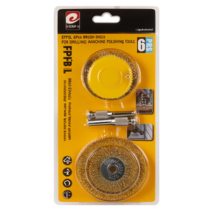 Erpsl 6 dischi per spazzole da 4, 5, 6,5, 7,5 cm per utensili per lucidatura di macchine perforatrici - Product Image 1