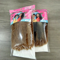 Extension per capelli sintetici Afro Kinky da 12 pollici, 100g, pre-stirati per trecce e dreadlock