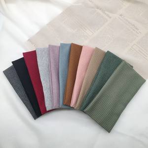 Bandeaux de sport en tricot uni, coton mélangé, élastique, bandeaux de <span class=keywords><strong>cheveux</strong></span> athlétiques, bandeaux de sueur pour l'entraînement, la course à pied, le yoga - Product Image 2