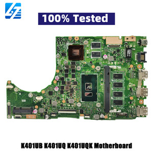 มาเธอร์บอร์ดแล็ปท็อป K401UB สำหรับ <span class=keywords><strong>Asus</strong></span> <span class=keywords><strong>VivoBook</strong></span> K401UB U4000 A404U K401U K401UQ เมนบอร์ด K401UQK I5 I3ทดสอบซีพียู I7โอเคจัดส่งรวดเร็ว - Product Image 1