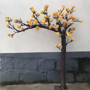 Arbre de <span class=keywords><strong>Magnolia</strong></span> Artificiel en Promotion : Fleurs Réalistes Blanches et Roses avec Feuillage Épais pour Hôtels, Centres Commerciaux, Mariages et Aménagements Paysagers - Product Image 4