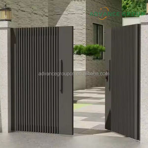 <span class=keywords><strong>Puerta</strong></span> de Entrada Moderna de Aluminio, <span class=keywords><strong>Puerta</strong></span> Corredera Automática para Viviendas Residenciales en EE. UU. - Product Image 2