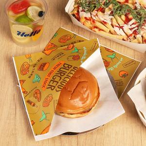 Bolsas de Papel Biodegradables y Reciclables Ecológicas de Alta Calidad Personalizadas, Resistentes al Aceite, de Grado Alimenticio, para Hamburguesas y Comida Rápida - Product Image 4