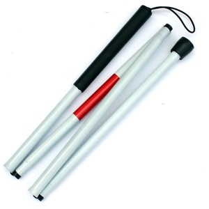 Bâton de marche télescopique en alliage d'aluminium Canne légère d'usine médicalement confortable réglable handicapé - Product Image 5