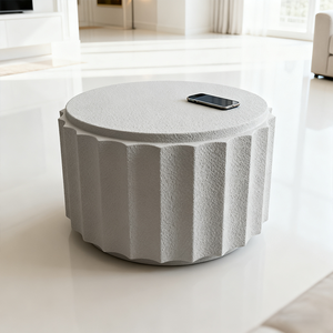 Table basse moderne en fibre de verre pour cour extérieure, petit salon, mobilier de villégiature - Product Image 1