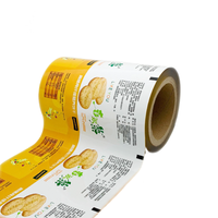 Film en rouleau BOPP imprimé personnalisé pour emballage alimentaire, film plastique laminé DTF pour sachets et emballages de snacks, idéal pour les entreprises