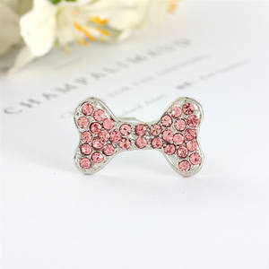 Strass liga cabelo acessórios Clipes de cabelo infantil Acessórios para animais de estimação meninas cães de cabelos compridos - Product Image 6