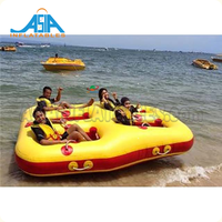 Bateau de Ski aquatique professionnel, matériel de sports aquatiques, bateau à donuts roulant gonflable remorquable pour équipement de jeu aquatique