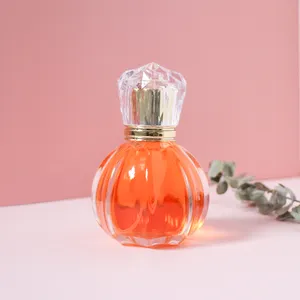 50ML 1.7 Oz Pumpkin Shape Portable Spray Garrafa Recarregáveis Crystal Glass Atomizer Vazio Fine Mist Spray Perfume Garrafa