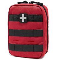 Sac à dos tactique avec pochette médicale tactique, imperméable, système Molle, pour le stockage des premiers secours, randonnée, voyage, logo personnalisé