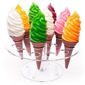 Soporte Transparente de Acrílico de 16 Agujeros para Conos de Helado y Exhibidor de Palomitas, Tipo Vertical, Moderno y Minimalista, para <span class=keywords><strong>Alimentos</strong></span> - Product Image 3