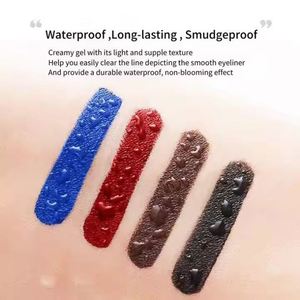 Gel Eyeliner Crémeux Effet Gelée Waterproof Longue Tenue Facile à Retirer Marque Privée Noir Rouge Pommade Sourcils Gel Eyeliner - Product Image 4
