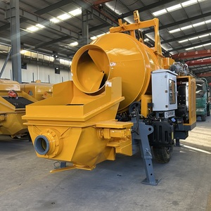 Bétonnière diesel portable MINLE avec pompe / Bétonnière mobile auto-chargeante <span class=keywords><strong>mini</strong></span> JBTS40 avec pompe à béton pour la construction - Product Image 1